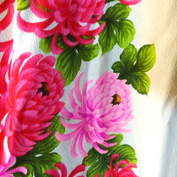 Ui Maikia Vintage Pink & White Floral Patterned Cotton Maxi Dress - Picture 7 of 9